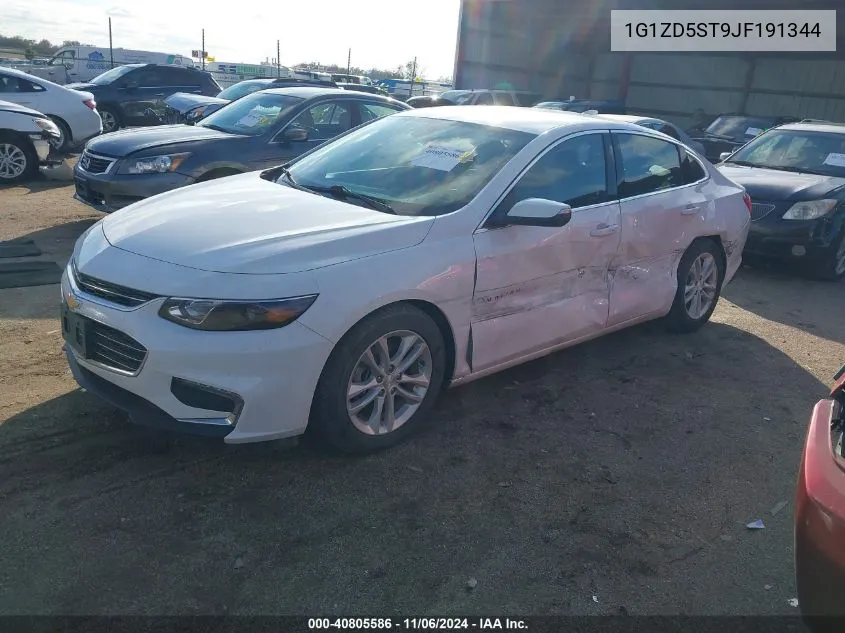 2018 Chevrolet Malibu Lt VIN: 1G1ZD5ST9JF191344 Lot: 40805586