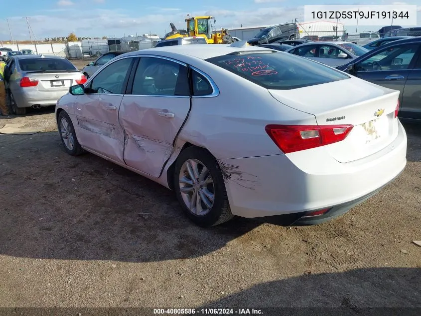 2018 Chevrolet Malibu Lt VIN: 1G1ZD5ST9JF191344 Lot: 40805586