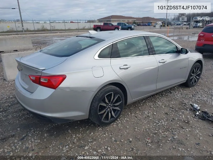 2018 Chevrolet Malibu Lt VIN: 1G1ZD5ST4JF107074 Lot: 40822665