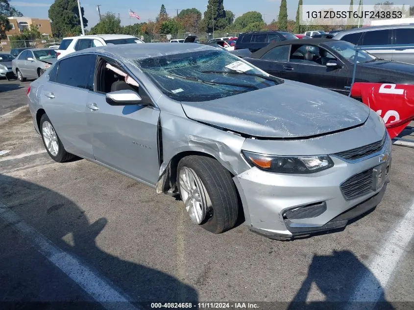 2018 Chevrolet Malibu Lt VIN: 1G1ZD5ST6JF243853 Lot: 40824658