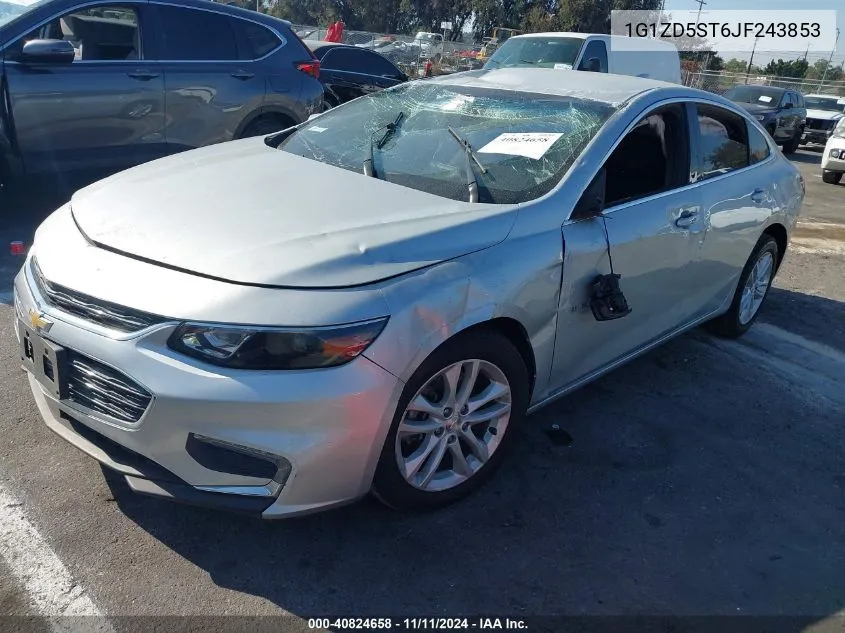 2018 Chevrolet Malibu Lt VIN: 1G1ZD5ST6JF243853 Lot: 40824658