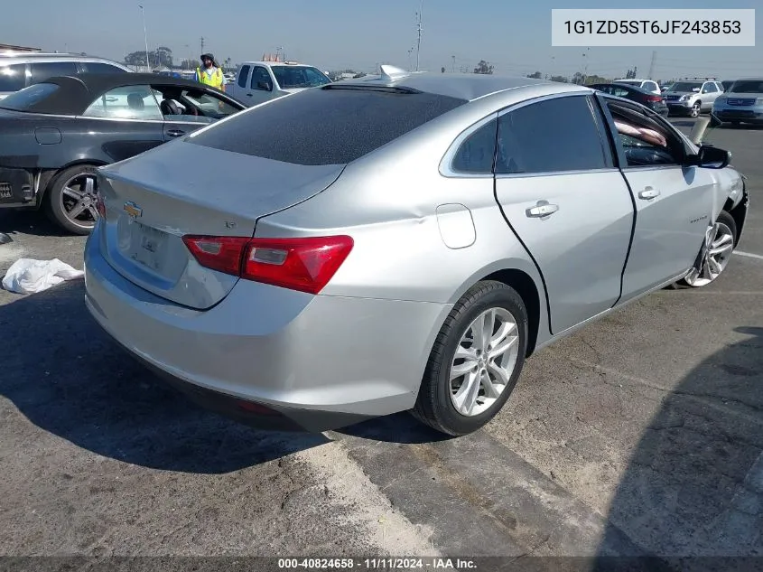 2018 Chevrolet Malibu Lt VIN: 1G1ZD5ST6JF243853 Lot: 40824658