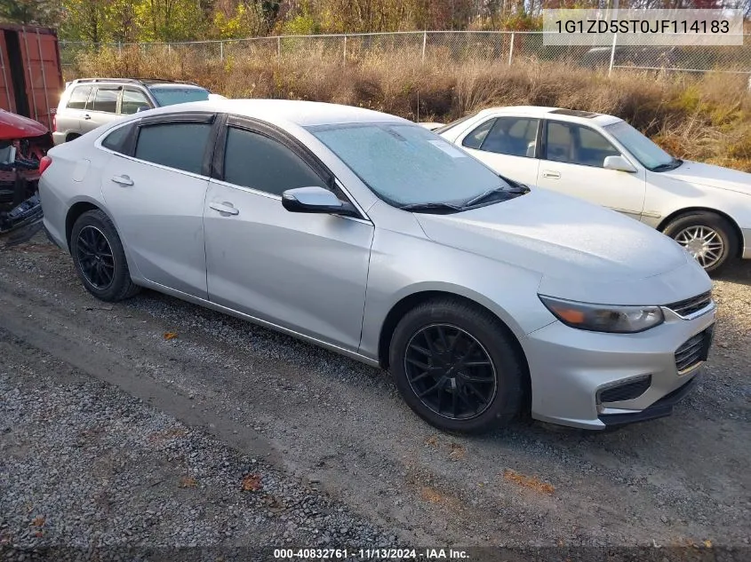 1G1ZD5ST0JF114183 2018 Chevrolet Malibu Lt