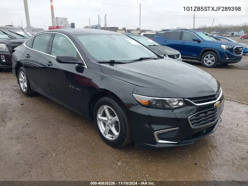 2018 Chevrolet Malibu 1Ls VIN: 1G1ZB5STXJF289398 Lot: 40835226