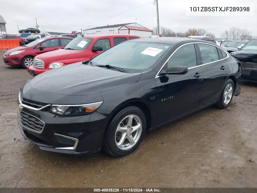 2018 Chevrolet Malibu 1Ls VIN: 1G1ZB5STXJF289398 Lot: 40835226