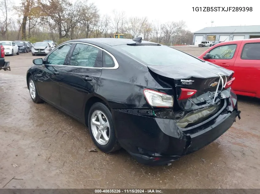 2018 Chevrolet Malibu 1Ls VIN: 1G1ZB5STXJF289398 Lot: 40835226