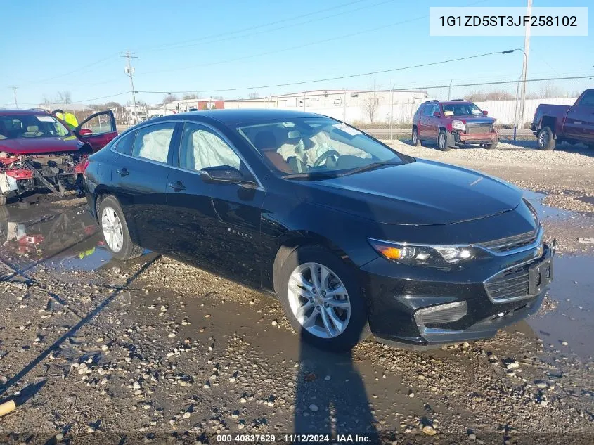 2018 Chevrolet Malibu Lt VIN: 1G1ZD5ST3JF258102 Lot: 40837629