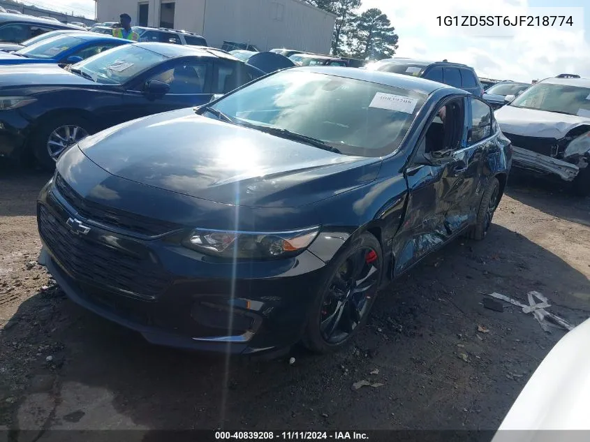 2018 Chevrolet Malibu Lt VIN: 1G1ZD5ST6JF218774 Lot: 40839208