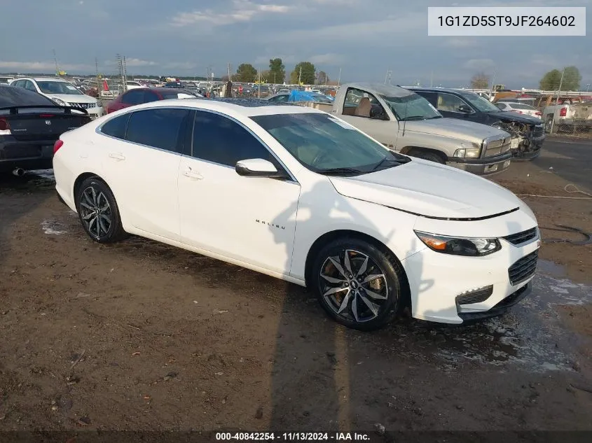 2018 Chevrolet Malibu Lt VIN: 1G1ZD5ST9JF264602 Lot: 40842254