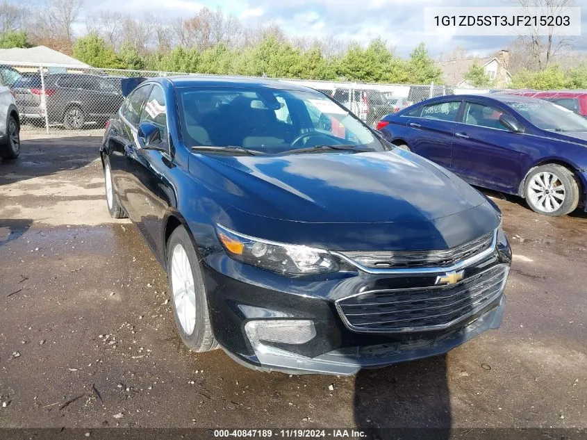 2018 Chevrolet Malibu Lt VIN: 1G1ZD5ST3JF215203 Lot: 40847189