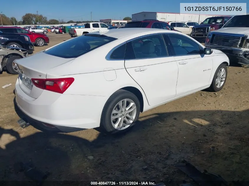 2018 Chevrolet Malibu Lt VIN: 1G1ZD5ST6JF150766 Lot: 40847726