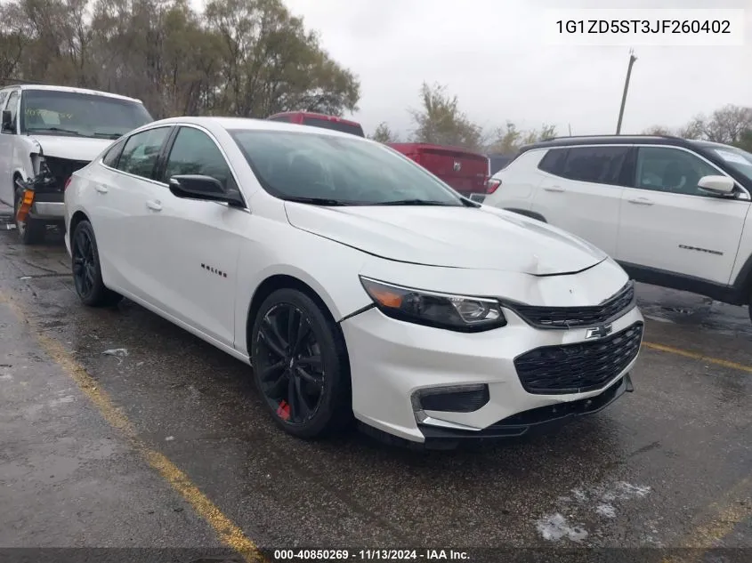 2018 Chevrolet Malibu Lt VIN: 1G1ZD5ST3JF260402 Lot: 40850269