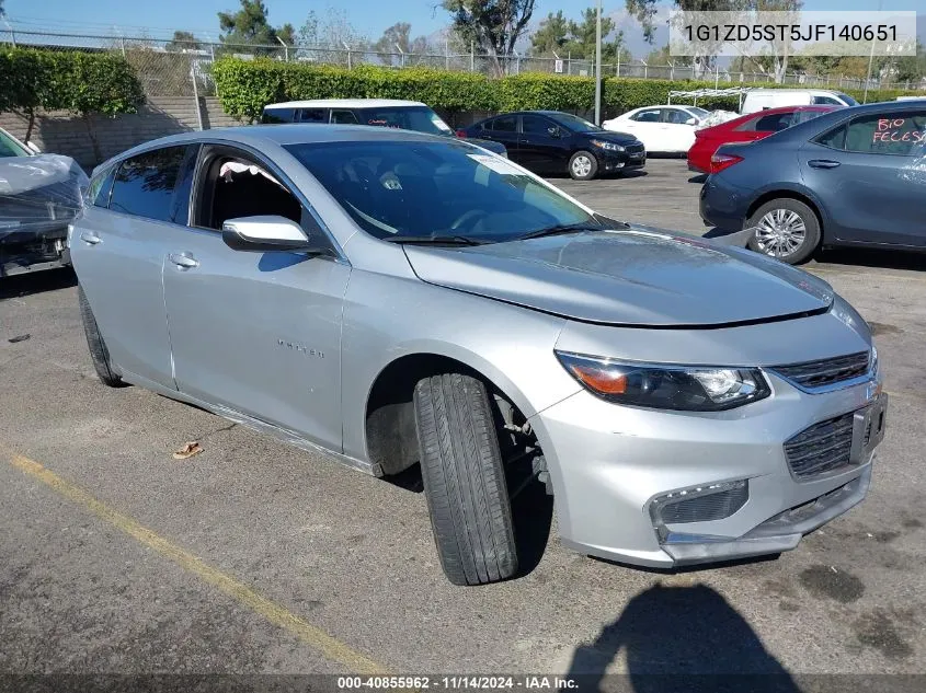 2018 Chevrolet Malibu Lt VIN: 1G1ZD5ST5JF140651 Lot: 40855962