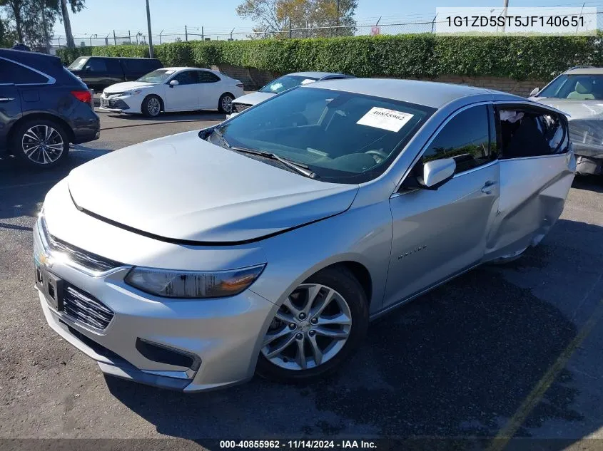 2018 Chevrolet Malibu Lt VIN: 1G1ZD5ST5JF140651 Lot: 40855962