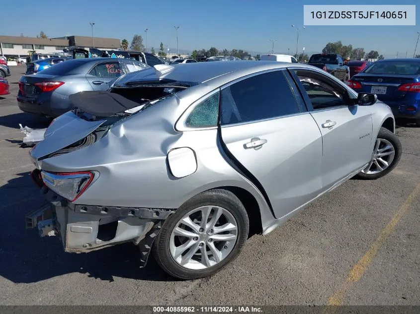 2018 Chevrolet Malibu Lt VIN: 1G1ZD5ST5JF140651 Lot: 40855962