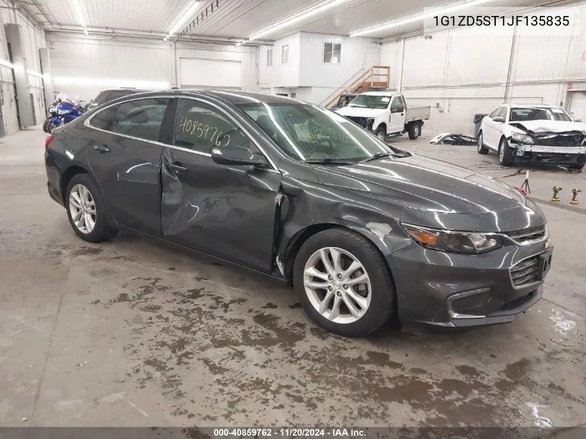 2018 Chevrolet Malibu Lt VIN: 1G1ZD5ST1JF135835 Lot: 40859762