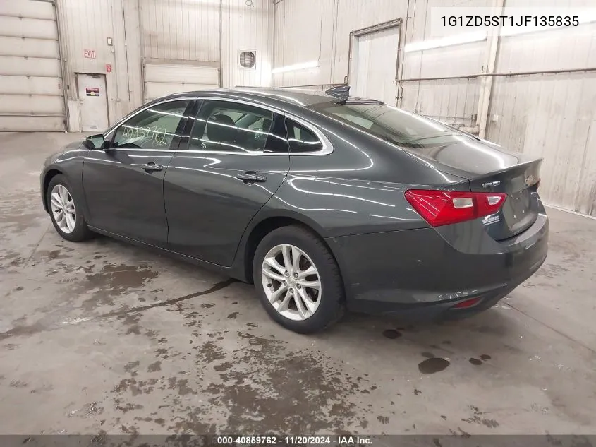 2018 Chevrolet Malibu Lt VIN: 1G1ZD5ST1JF135835 Lot: 40859762