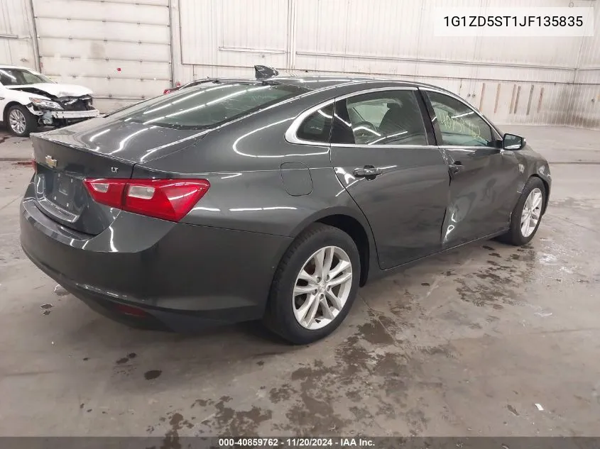 2018 Chevrolet Malibu Lt VIN: 1G1ZD5ST1JF135835 Lot: 40859762