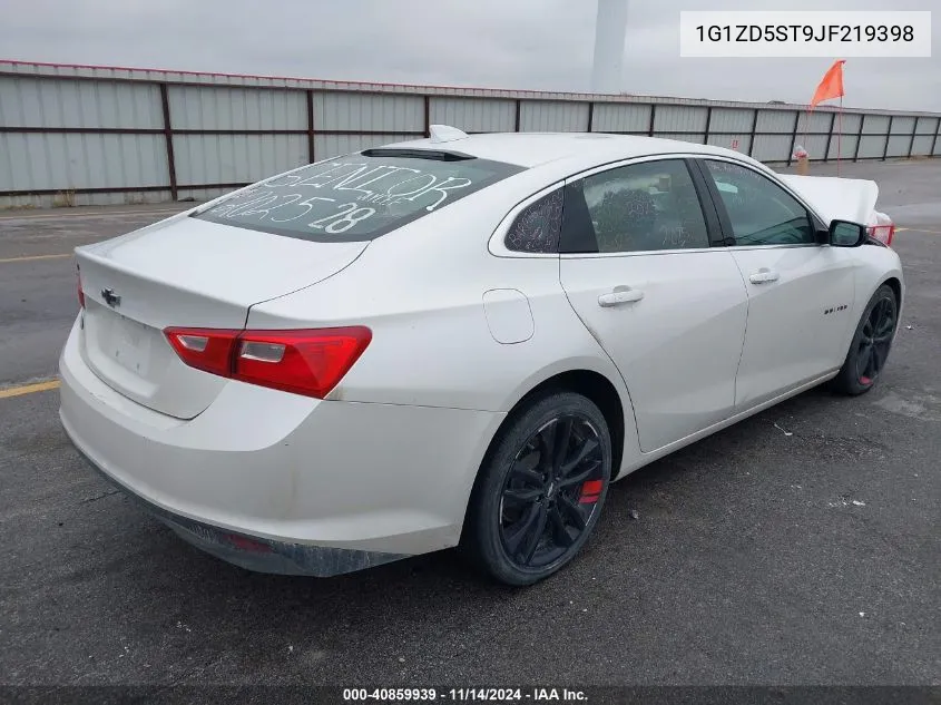 2018 Chevrolet Malibu Lt VIN: 1G1ZD5ST9JF219398 Lot: 40859939