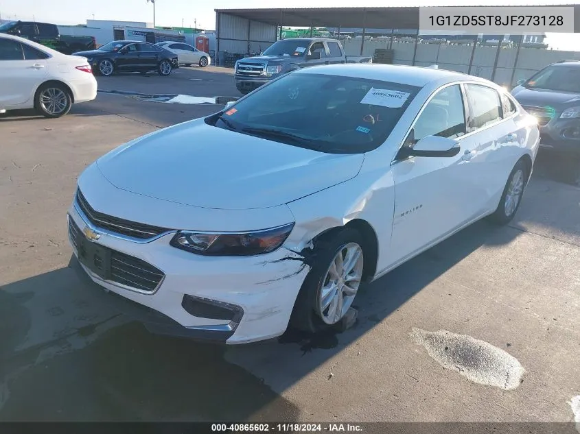 2018 Chevrolet Malibu Lt VIN: 1G1ZD5ST8JF273128 Lot: 40865602