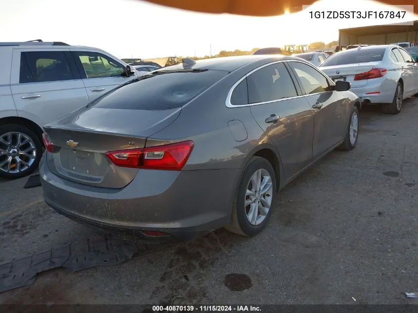 2018 Chevrolet Malibu Lt VIN: 1G1ZD5ST3JF167847 Lot: 40870139