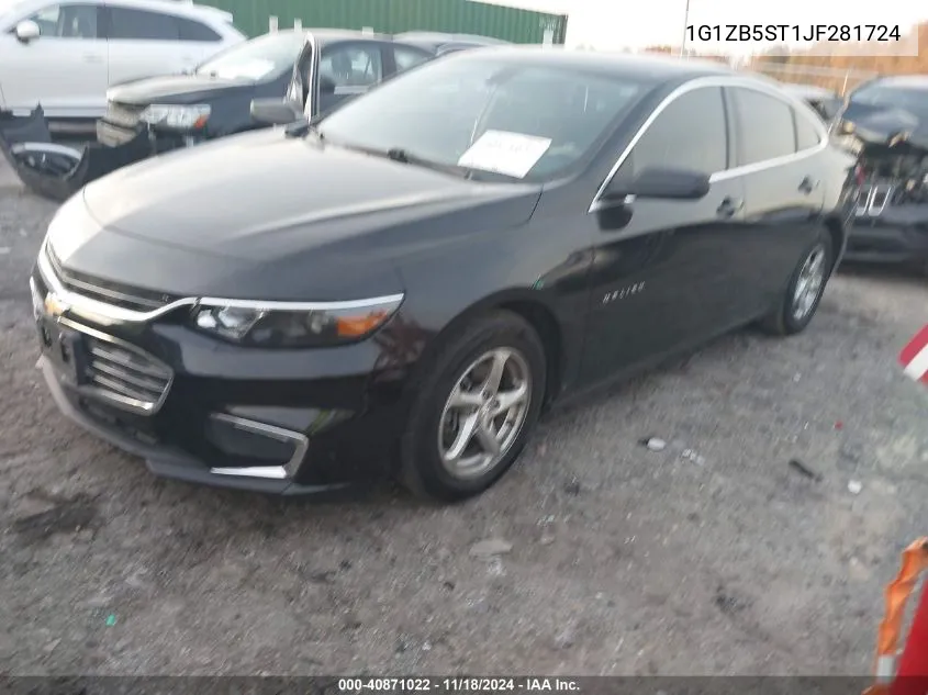 2018 Chevrolet Malibu 1Ls VIN: 1G1ZB5ST1JF281724 Lot: 40871022