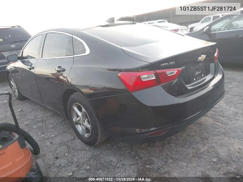 2018 Chevrolet Malibu 1Ls VIN: 1G1ZB5ST1JF281724 Lot: 40871022