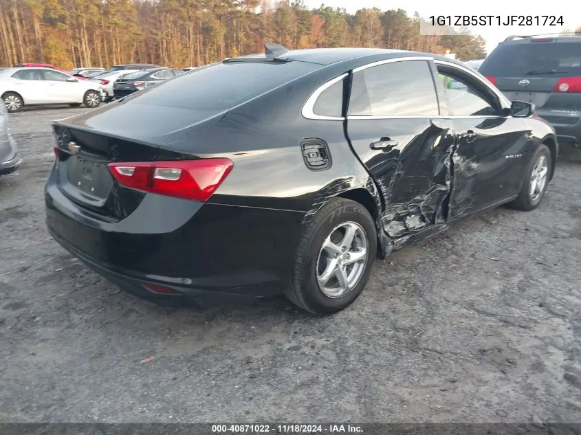 2018 Chevrolet Malibu 1Ls VIN: 1G1ZB5ST1JF281724 Lot: 40871022