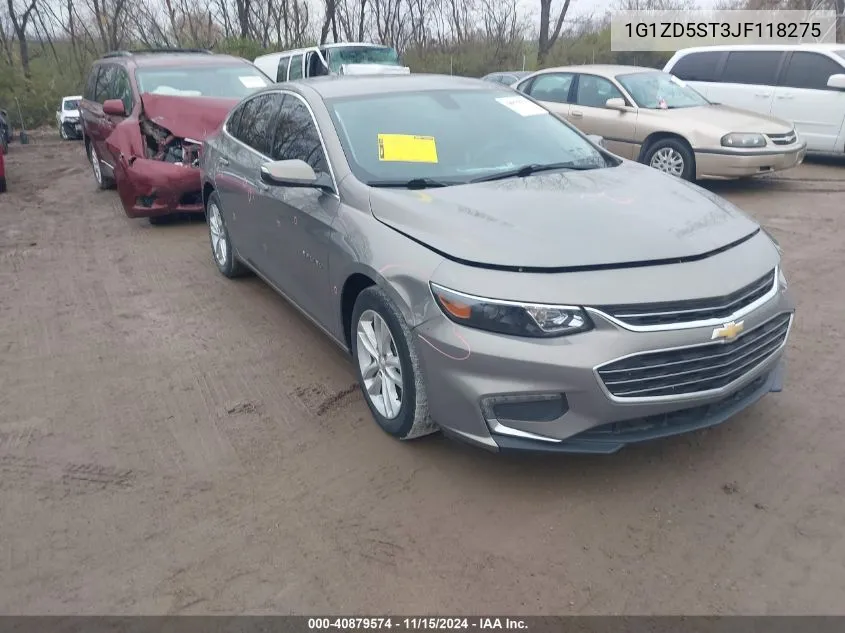 2018 Chevrolet Malibu Lt VIN: 1G1ZD5ST3JF118275 Lot: 40879574