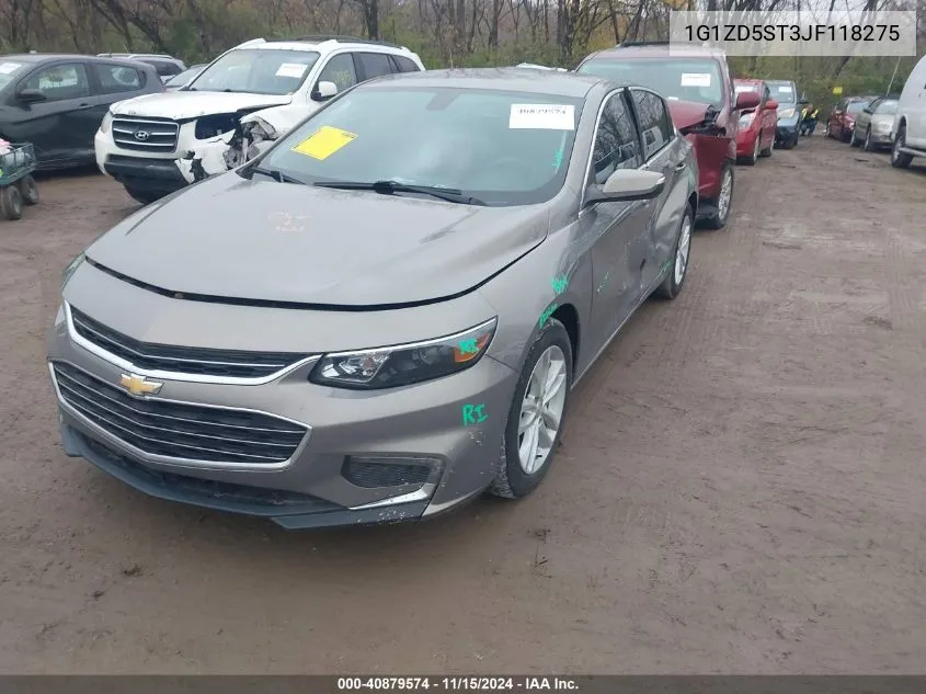 2018 Chevrolet Malibu Lt VIN: 1G1ZD5ST3JF118275 Lot: 40879574