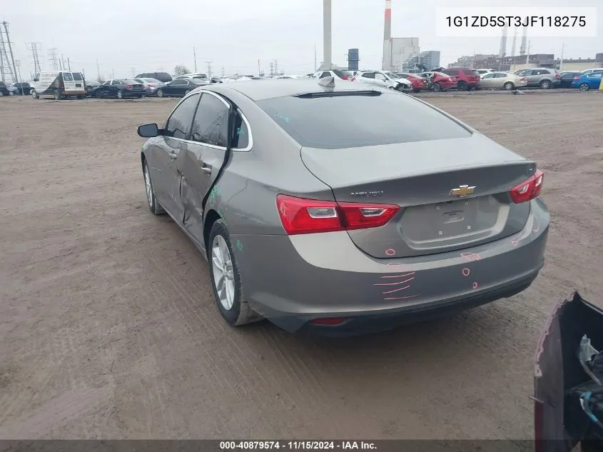 2018 Chevrolet Malibu Lt VIN: 1G1ZD5ST3JF118275 Lot: 40879574