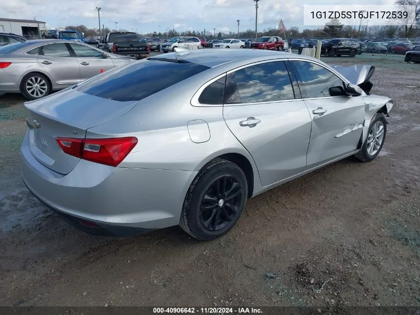 2018 Chevrolet Malibu Lt VIN: 1G1ZD5ST6JF172539 Lot: 40906642