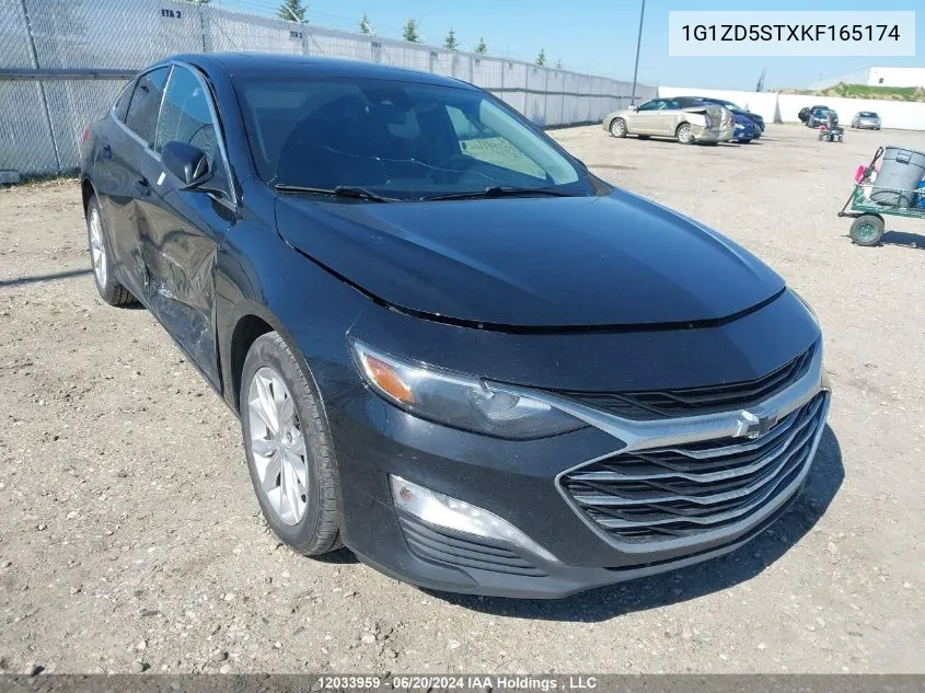 2019 Chevrolet Malibu VIN: 1G1ZD5STXKF165174 Lot: 12033959