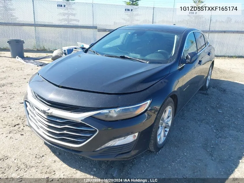 2019 Chevrolet Malibu VIN: 1G1ZD5STXKF165174 Lot: 12033959