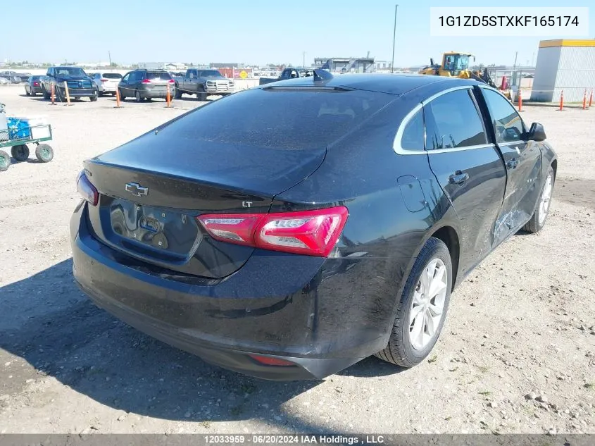 2019 Chevrolet Malibu VIN: 1G1ZD5STXKF165174 Lot: 12033959