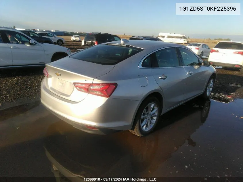 2019 Chevrolet Malibu Lt VIN: 1G1ZD5ST0KF225396 Lot: 12099910