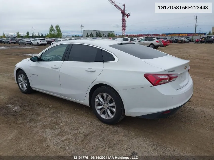 1G1ZD5ST6KF223443 2019 Chevrolet Malibu Lt