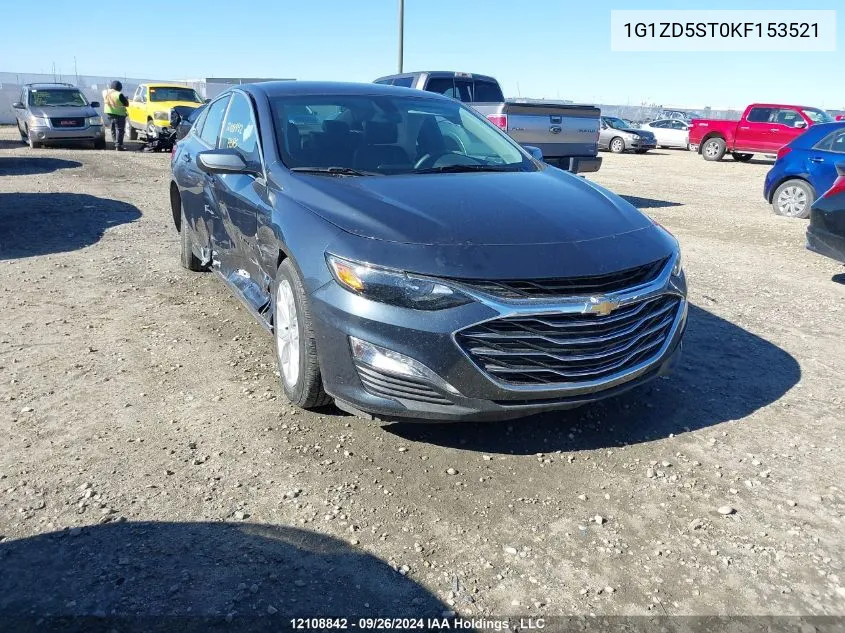 2019 Chevrolet Malibu VIN: 1G1ZD5ST0KF153521 Lot: 12108842