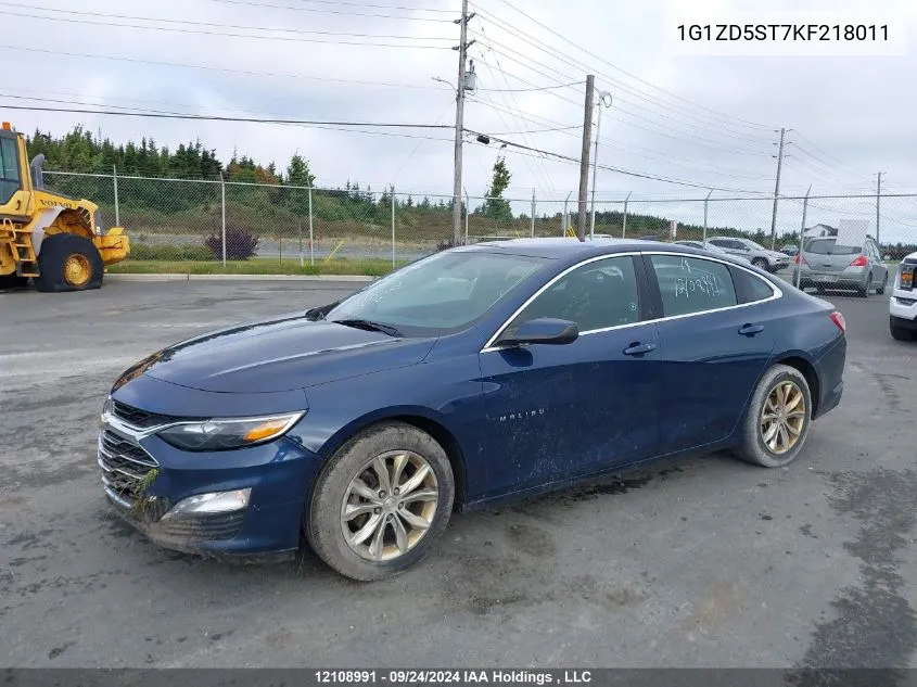 2019 Chevrolet Malibu VIN: 1G1ZD5ST7KF218011 Lot: 12108991