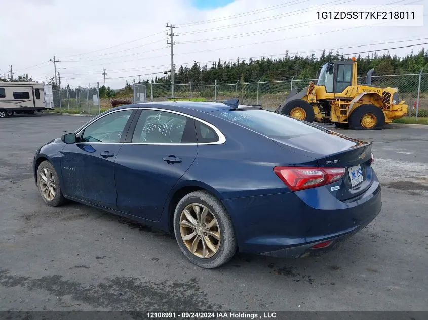 2019 Chevrolet Malibu VIN: 1G1ZD5ST7KF218011 Lot: 12108991