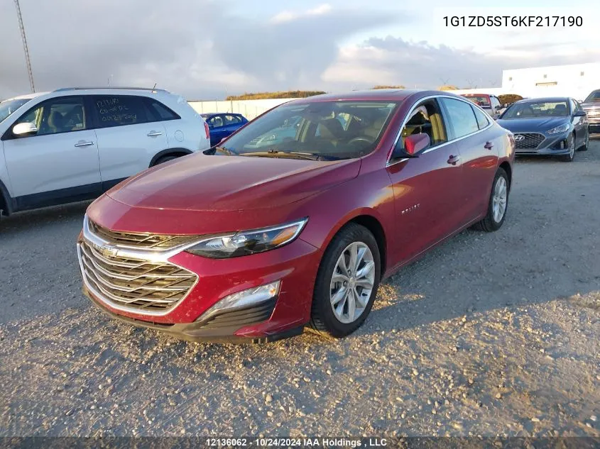 2019 Chevrolet Malibu VIN: 1G1ZD5ST6KF217190 Lot: 12136062