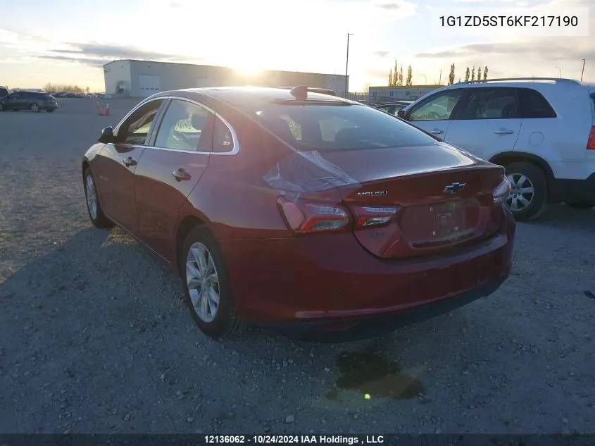 2019 Chevrolet Malibu VIN: 1G1ZD5ST6KF217190 Lot: 12136062