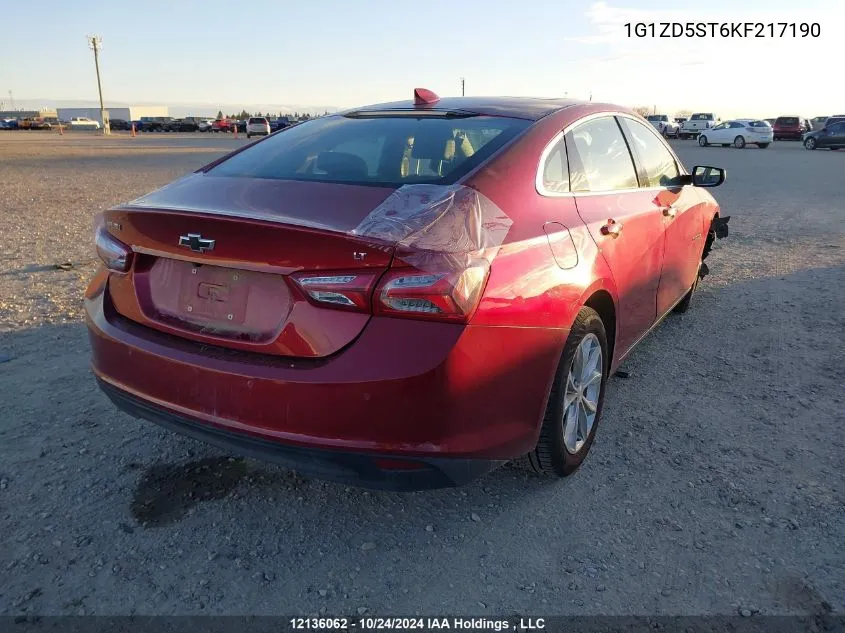 2019 Chevrolet Malibu VIN: 1G1ZD5ST6KF217190 Lot: 12136062