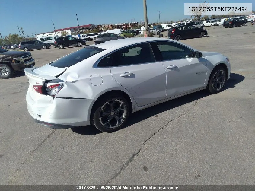 1G1ZG5ST6KF226494 2019 Chevrolet Malibu Rs