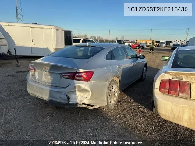 2019 Chevrolet Malibu Lt VIN: 1G1ZD5ST2KF215436 Lot: 20184926