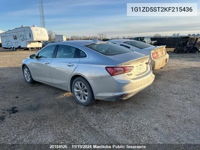 2019 Chevrolet Malibu Lt VIN: 1G1ZD5ST2KF215436 Lot: 20184926