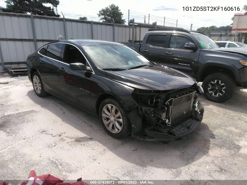 2019 Chevrolet Malibu Lt VIN: 1G1ZD5ST2KF160616 Lot: 37435072