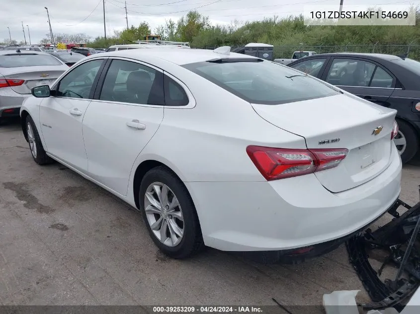 2019 Chevrolet Malibu Lt VIN: 1G1ZD5ST4KF154669 Lot: 39253209