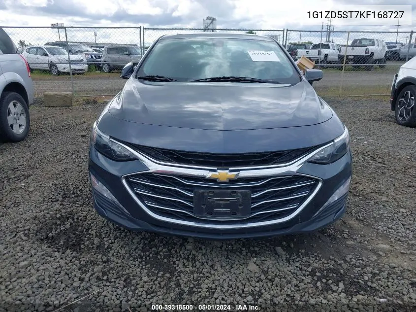 2019 Chevrolet Malibu Lt VIN: 1G1ZD5ST7KF168727 Lot: 39318500