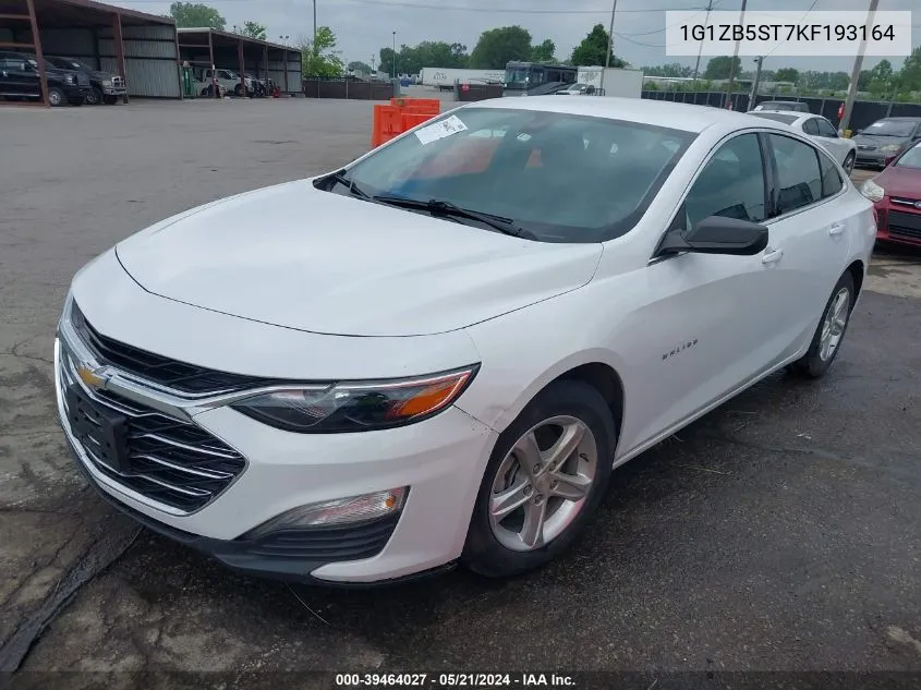 2019 Chevrolet Malibu 1Ls VIN: 1G1ZB5ST7KF193164 Lot: 39464027